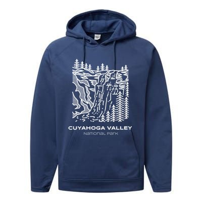 Best Cuyahoga Valley National Park Hike Gift Performance Fleece Hoodie