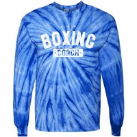 Boxing Coach Vintage Boxing Gift Tie-Dye Long Sleeve Shirt