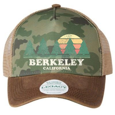 Berkeley Ca Vintage Throwback Retro 70s Design Legacy Tie Dye Trucker Hat