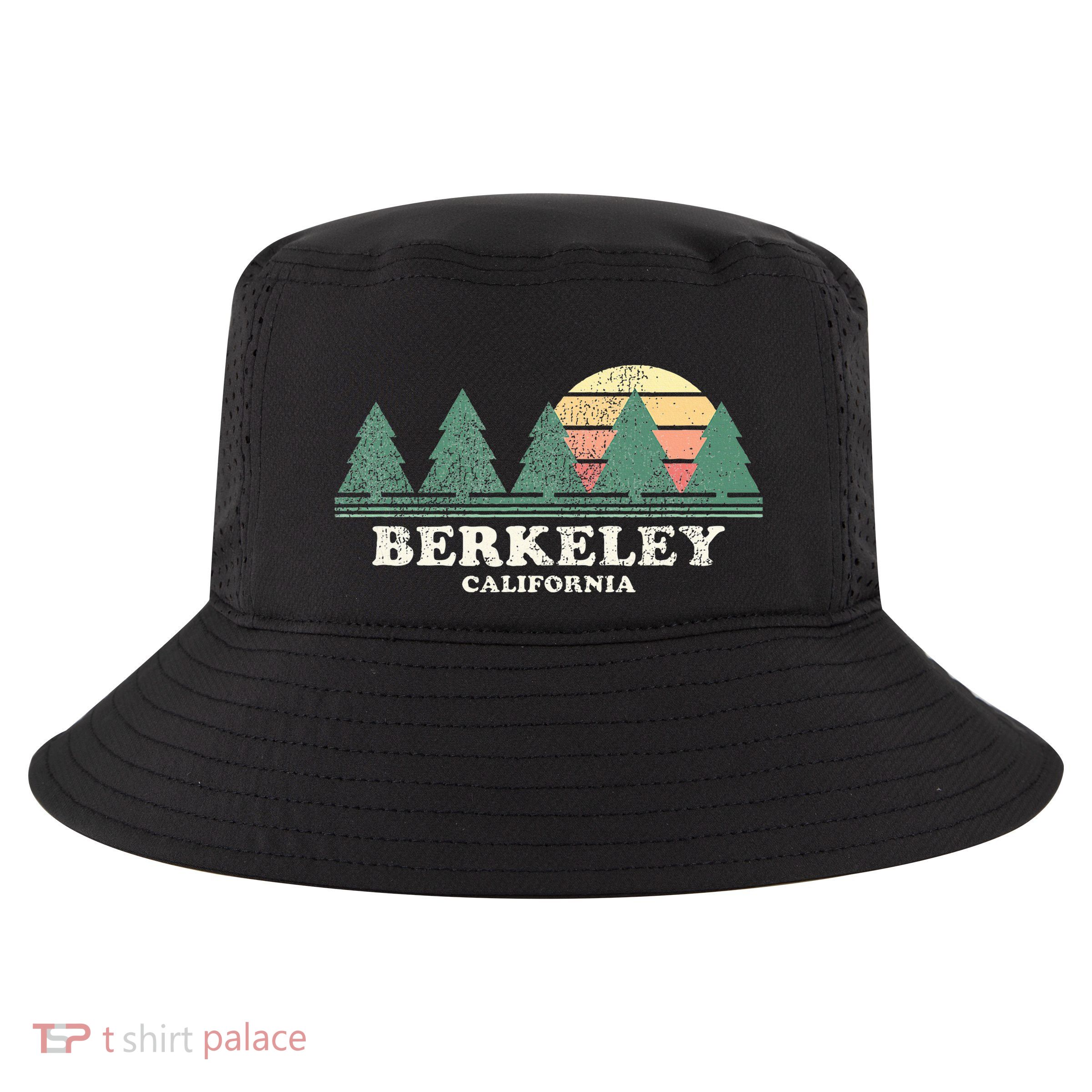 Berkeley Ca Vintage Throwback Retro 70s Design Cool Comfort Performance Bucket Hat