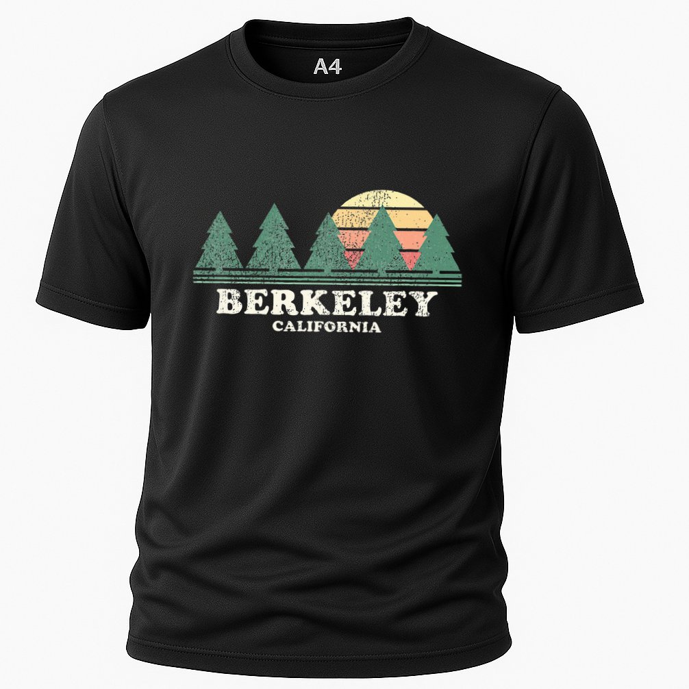 Berkeley Ca Vintage Throwback Retro 70s Design Performance Shirt