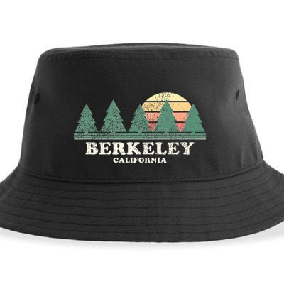 Berkeley Ca Vintage Throwback Retro 70s Design Sustainable Bucket Hat