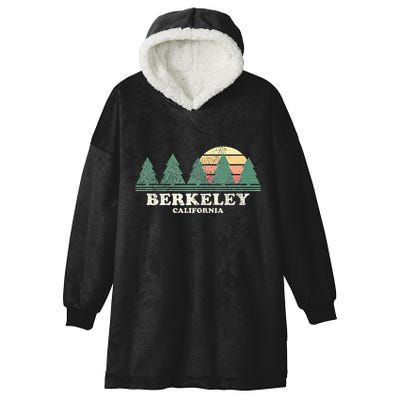 Berkeley Ca Vintage Throwback Retro 70s Design Hooded Wearable Blanket
