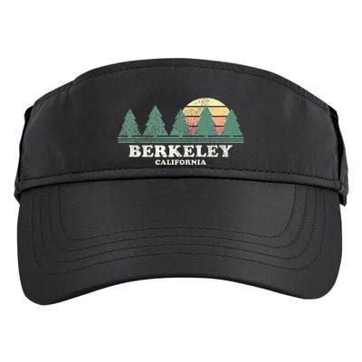 Berkeley Ca Vintage Throwback Retro 70s Design Adult Drive Performance Visor
