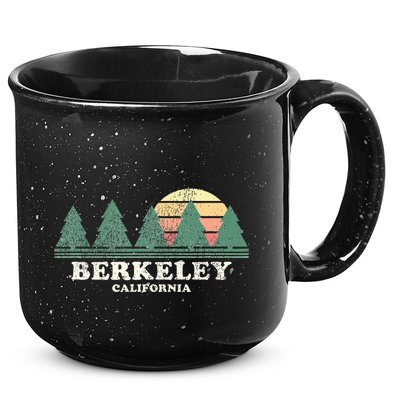 Berkeley Ca Vintage Throwback Retro 70s Design 15oz Campfire Ceramic Mug