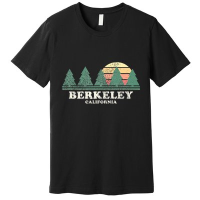 Berkeley Ca Vintage Throwback Retro 70s Design Premium T-Shirt
