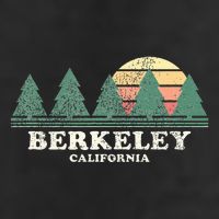 Berkeley Ca Vintage Throwback Retro 70s Design Golf Towel