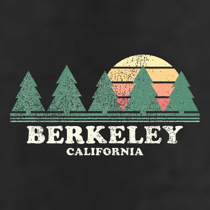 Berkeley Ca Vintage Throwback Retro 70s Design Golf Towel