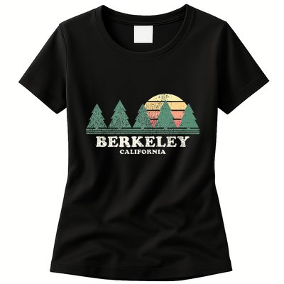 Berkeley Ca Vintage Throwback Retro 70s Design Womens T-Shirt
