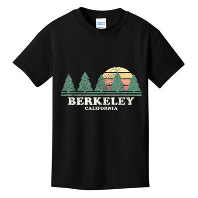 Berkeley Ca Vintage Throwback Retro 70s Design Kids T-Shirt