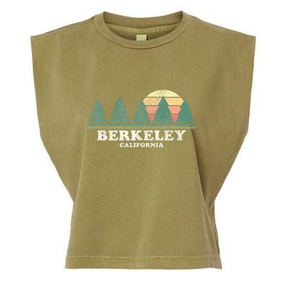 Berkeley Ca Vintage Throwback Retro 70s Design Garment-Dyed Women's Muscle Tee