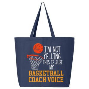 Basketball Coach Voice Funny Basketball Coach 25L Jumbo Tote