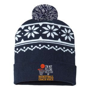 Basketball Coach Voice Funny Basketball Coach USA-Made Snowflake Beanie