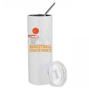 Basketball Coach Voice Funny Basketball Coach Stainless Steel Tumbler