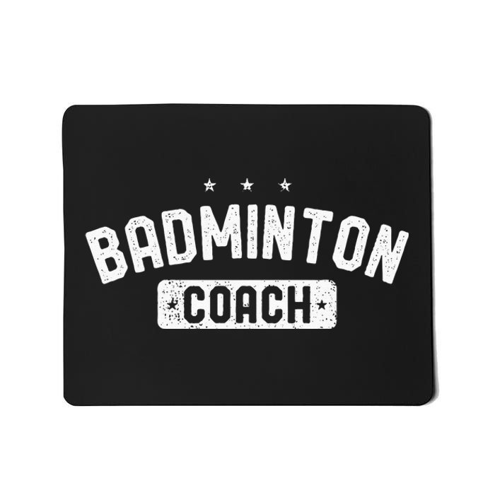 Badminton Coach Vintage Badminton Mousepad