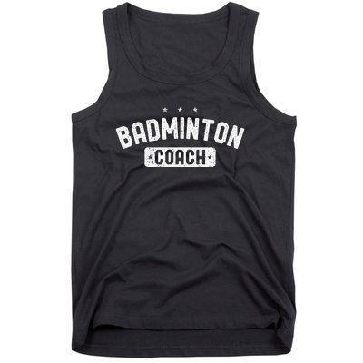 Badminton Coach Vintage Badminton Tank Top