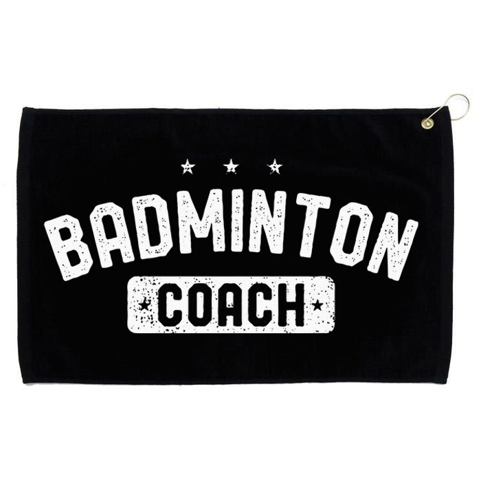 Badminton Coach Vintage Badminton Grommeted Golf Towel