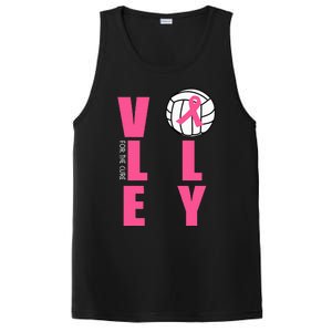 Breast Cancer Volleyball Pink Ribbon Volley For The Cure PosiCharge Competitor Tank