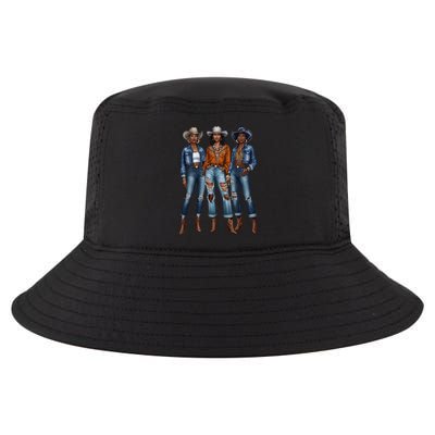 Black Cowgirl Vibes Melanin Black History Texas Cool Comfort Performance Bucket Hat