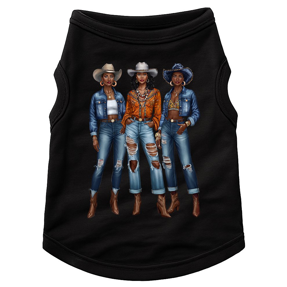 Black Cowgirl Vibes Melanin Black History Texas Doggie Tank