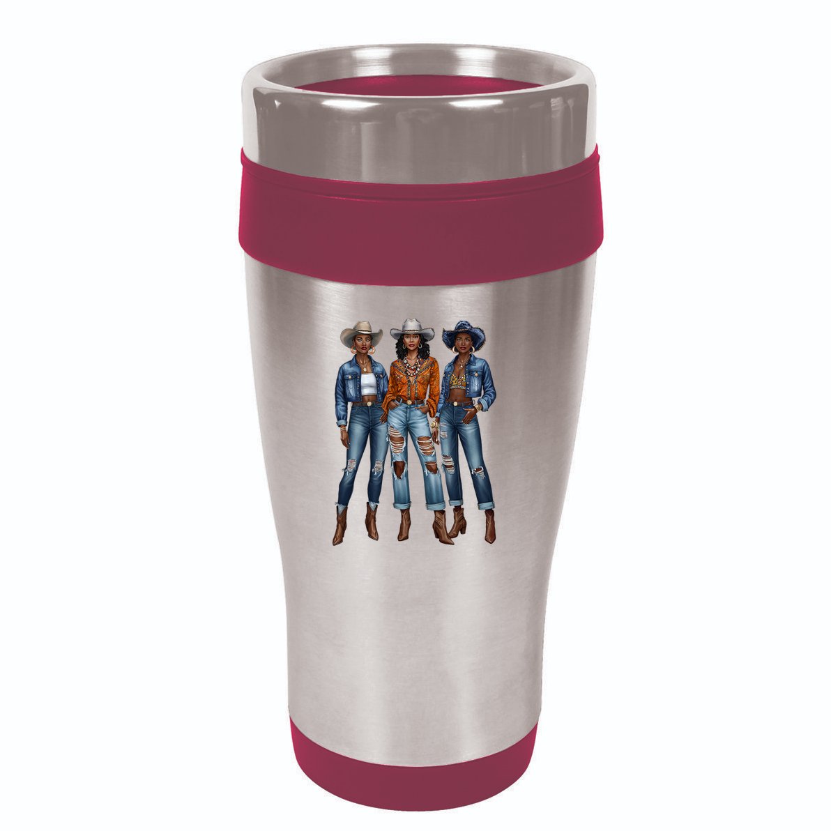 Black Cowgirl Vibes Melanin Black History Texas 16oz Travel Tumbler