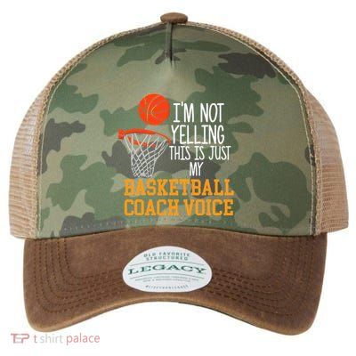 Basketball Coach Voice Funny Basketball Coach Legacy Tie Dye Trucker Hat