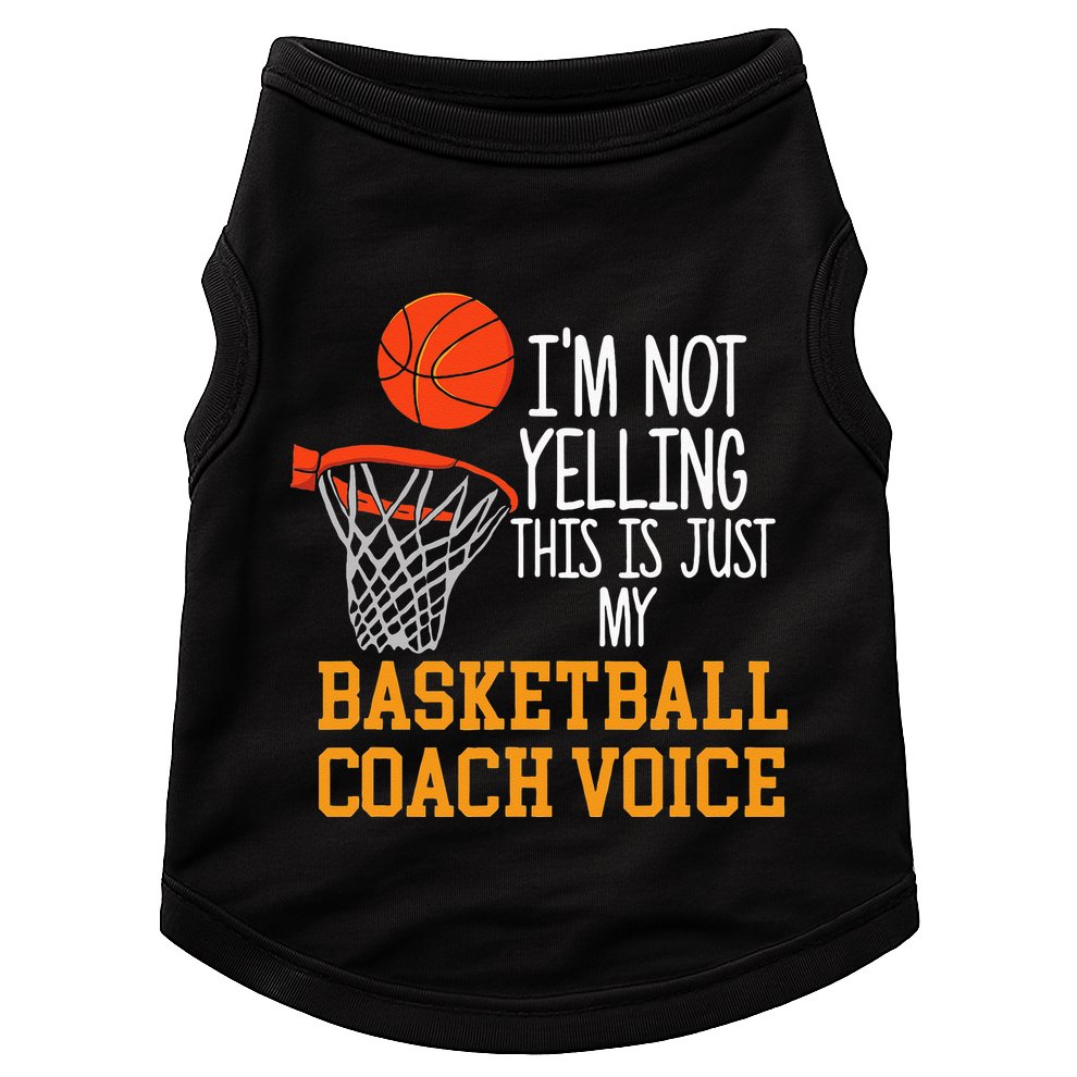 Basketball Coach Voice Funny Basketball Coach Doggie Tank