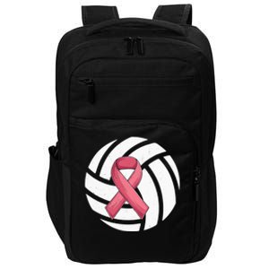 Breast Cancer Volleyball Pink Ribbon Awareness Costume Impact Tech Backpack