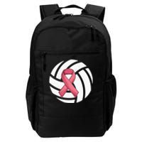 Breast Cancer Volleyball Pink Ribbon Awareness Costume Daily Commute Backpack