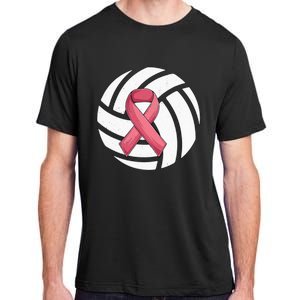 Breast Cancer Volleyball Pink Ribbon Awareness Costume Adult ChromaSoft Performance T-Shirt