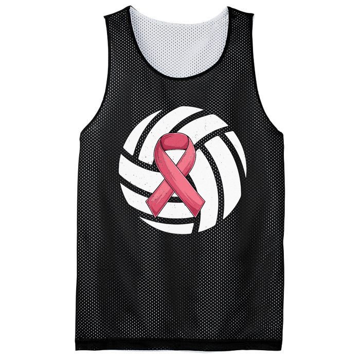 Breast Cancer Volleyball Pink Ribbon Awareness Costume Mesh Reversible Basketball Jersey Tank