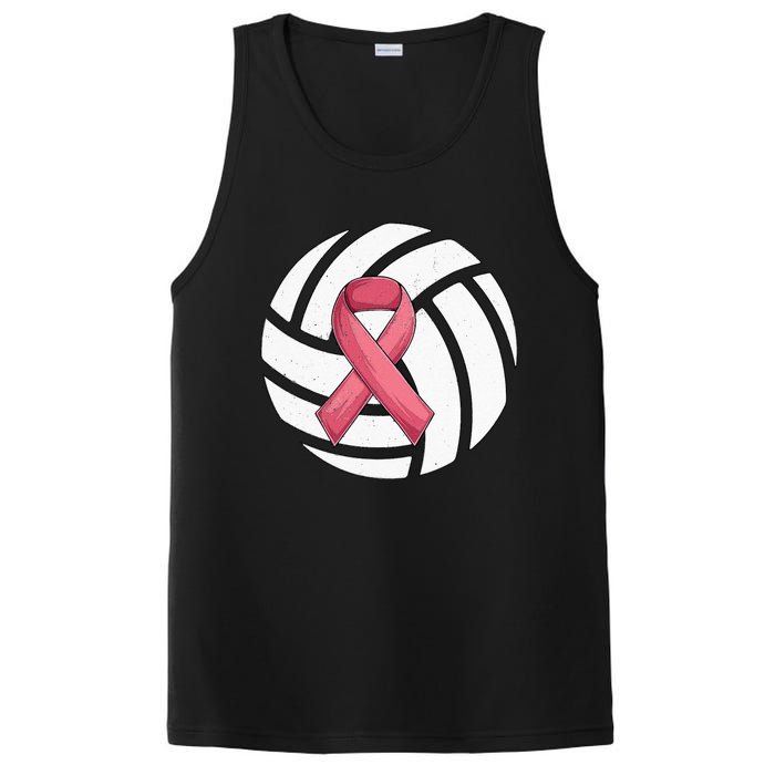 Breast Cancer Volleyball Pink Ribbon Awareness Costume PosiCharge Competitor Tank