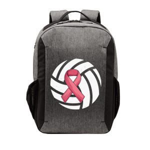 Breast Cancer Volleyball Pink Ribbon Awareness Costume Vector Backpack