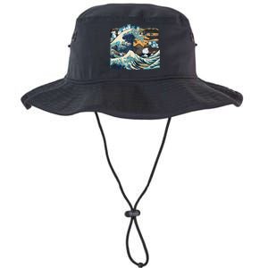 Blue Cats Wave For Kamala Funny Cat Lady President Legacy Cool Fit Booney Bucket Hat