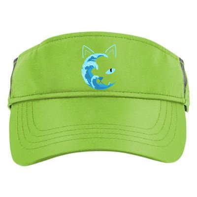 Blue Cats Wave For Kamala Funny Blue Wave Of Cat Ladies Gift Adult Drive Performance Visor