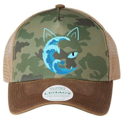 Blue Cats Wave For Kamala Funny Blue Wave Of Cat Ladies Gift Legacy Tie Dye Trucker Hat