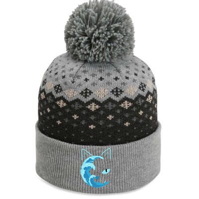 Blue Cats Wave For Kamala Funny Blue Wave Of Cat Ladies Gift The Baniff Cuffed Pom Beanie