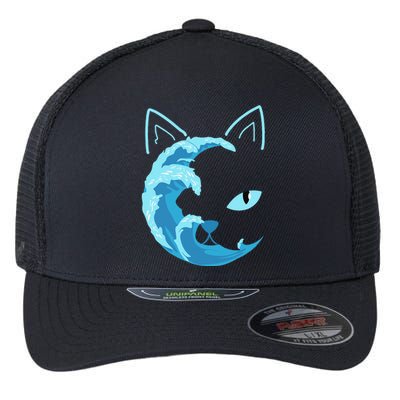 Blue Cats Wave For Kamala Funny Blue Wave Of Cat Ladies Gift Flexfit Unipanel Trucker Cap