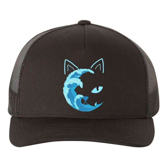 Blue Cats Wave For Kamala Funny Blue Wave Of Cat Ladies Gift Yupoong Adult 5-Panel Trucker Hat