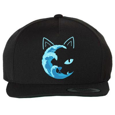 Blue Cats Wave For Kamala Funny Blue Wave Of Cat Ladies Gift Wool Snapback Cap