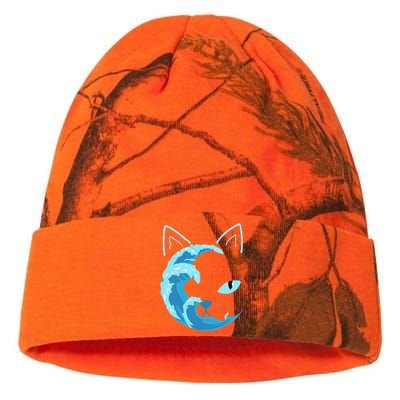 Blue Cats Wave For Kamala Funny Blue Wave Of Cat Ladies Gift Kati Licensed 12" Camo Beanie