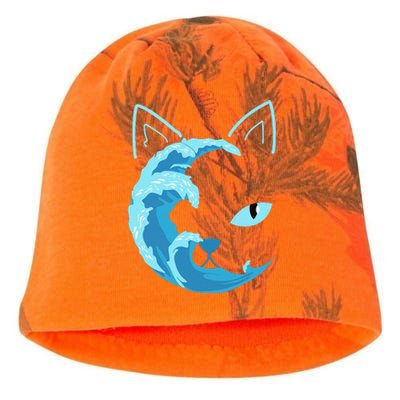 Blue Cats Wave For Kamala Funny Blue Wave Of Cat Ladies Gift Kati - Camo Knit Beanie