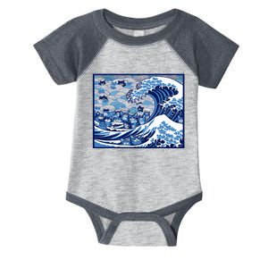 Blue Cats Wave For Kamala Funny Cat Ladies Wave Of Blue Design Infant Baby Jersey Bodysuit