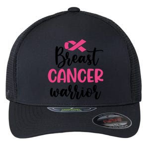 Breast Cancer Warrior Pink Ribbon Breast Cancer Flexfit Unipanel Trucker Cap