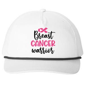 Breast Cancer Warrior Pink Ribbon Breast Cancer Snapback Five-Panel Rope Hat