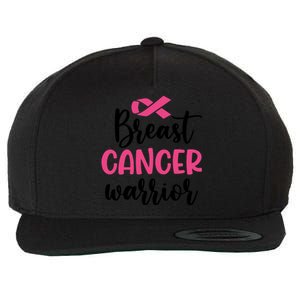 Breast Cancer Warrior Pink Ribbon Breast Cancer Wool Snapback Cap