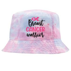 Breast Cancer Warrior Pink Ribbon Breast Cancer Tie-Dyed Bucket Hat