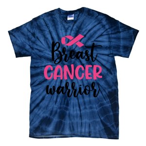 Breast Cancer Warrior Pink Ribbon Breast Cancer Tie-Dye T-Shirt