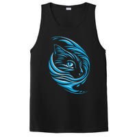 Blue Cat Wave For Kamala 47 Funny Cat Ladies Harris 2024 PosiCharge Competitor Tank