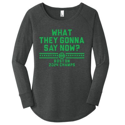 Boston Champs What They Gonna Say Now Women's Perfect Tri Tunic Long Sleeve Shirt